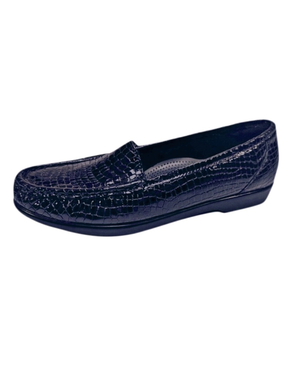 SAS Tri Pad Women's Black Patent Croc Loafers Size 7.5